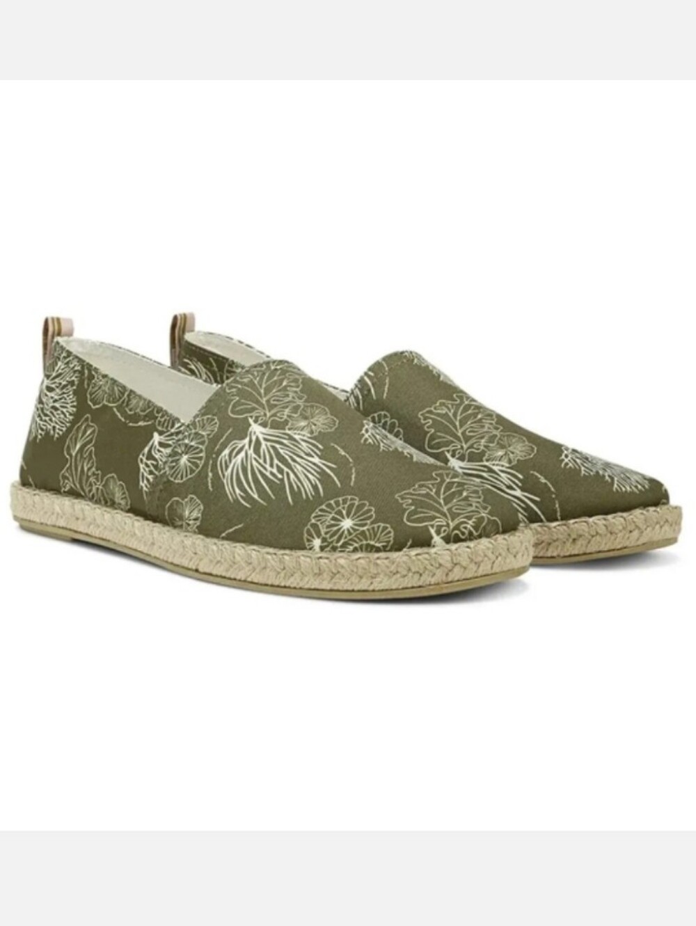 Vionic Beach Laguna Espadrilles Sea Life Green Flats Womens 8M Seaweed  EUC